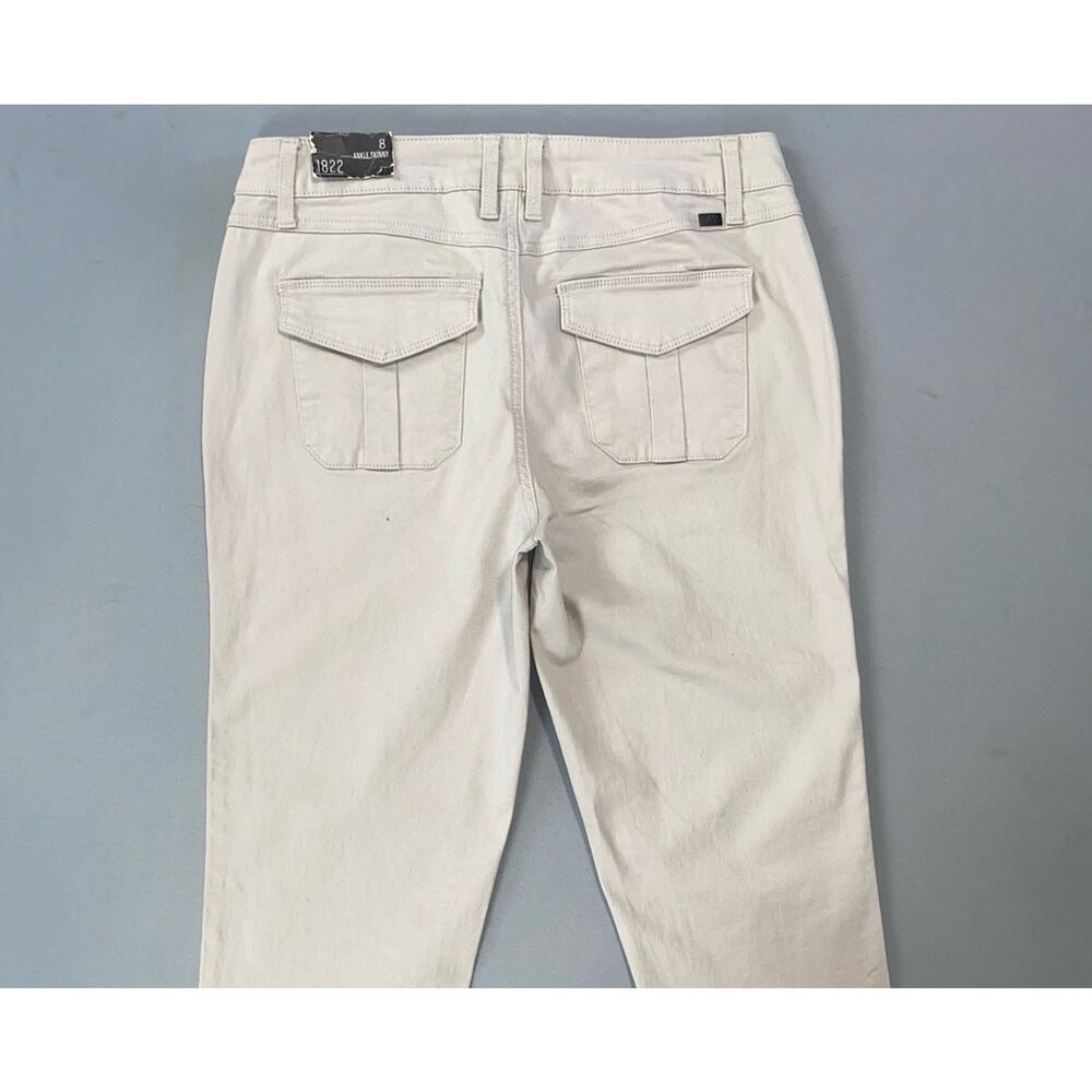 1822 Denim 'Ankle Skinny' Super Soft Flap Pocket Stretch Chino Pants. Women's 8. - Picture 6 of 7